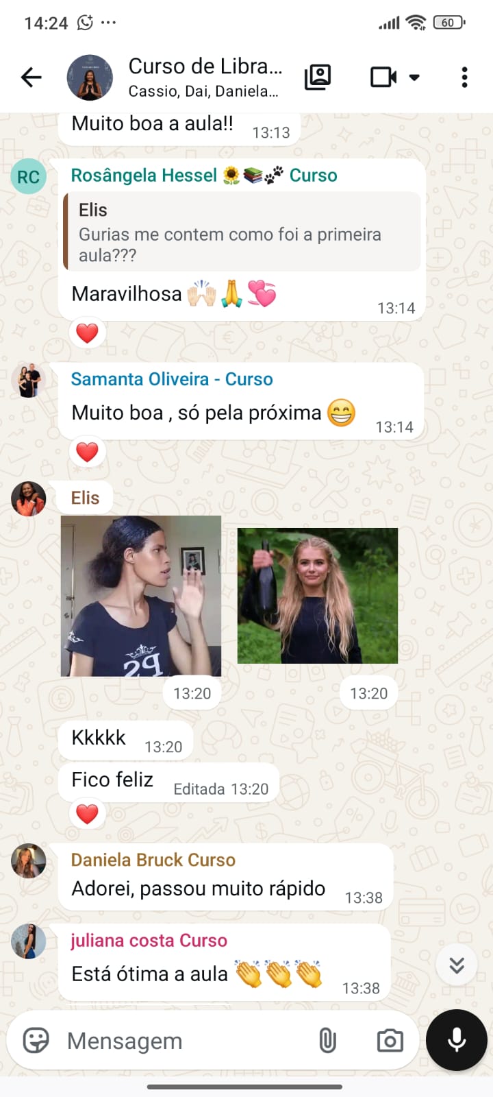 Depoimento aluna - Maravilhosa, muito boa